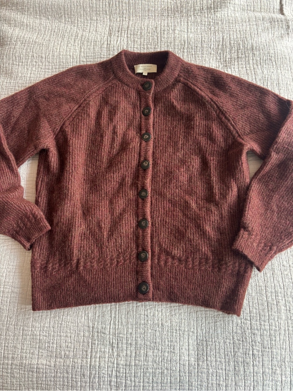 EUC Sézane Othello Cardigan in Mocha Size S - Picture 3 of 6